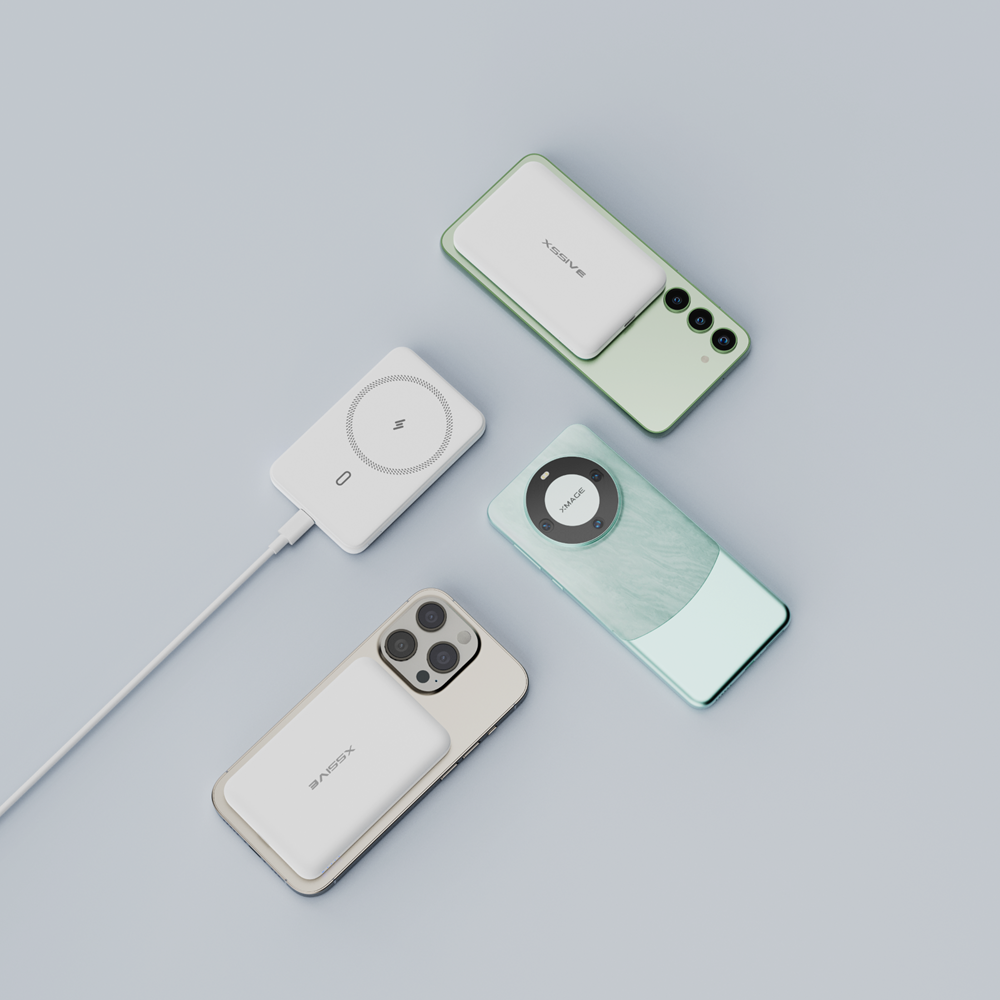 Xssive 15W Magnetic Wireless Powerbank XSS-PB28NW - White-3