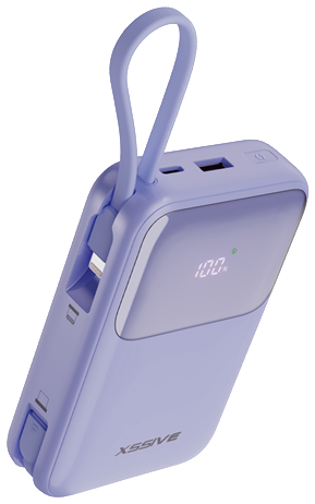 Xssive PD Fast Charging Powerbank incl. Cable 20.000 mAh XS-PB38PU - Paars