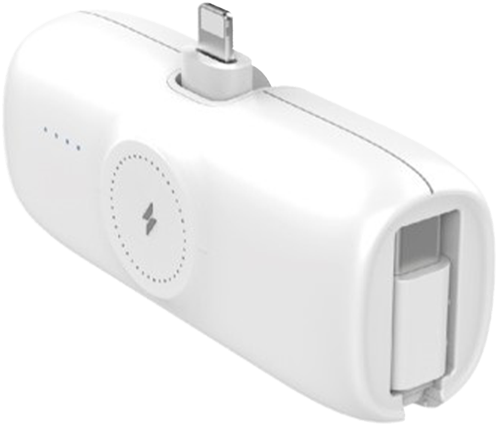 Xssive Premium Mini Powerbank For iWatch & iPhone With USB-C Cable 5000mAh XSS-PB41LW