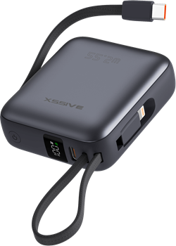 Mini Powerbank Fast Charge incl. Cable 10000mAh XSS-PB45 Mini - Zwart
