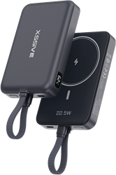 Xssive Magnetic Wireless Powerbank with Cable 10.000 mAh XS-PB51B - Black
