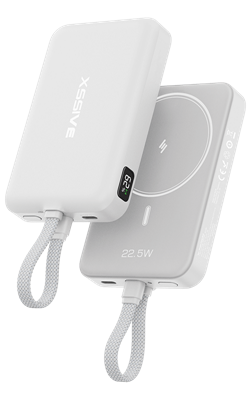 Magnetic Wireless Powerbank incl. Cable 10.000 mAh XS-PB51W - Wit