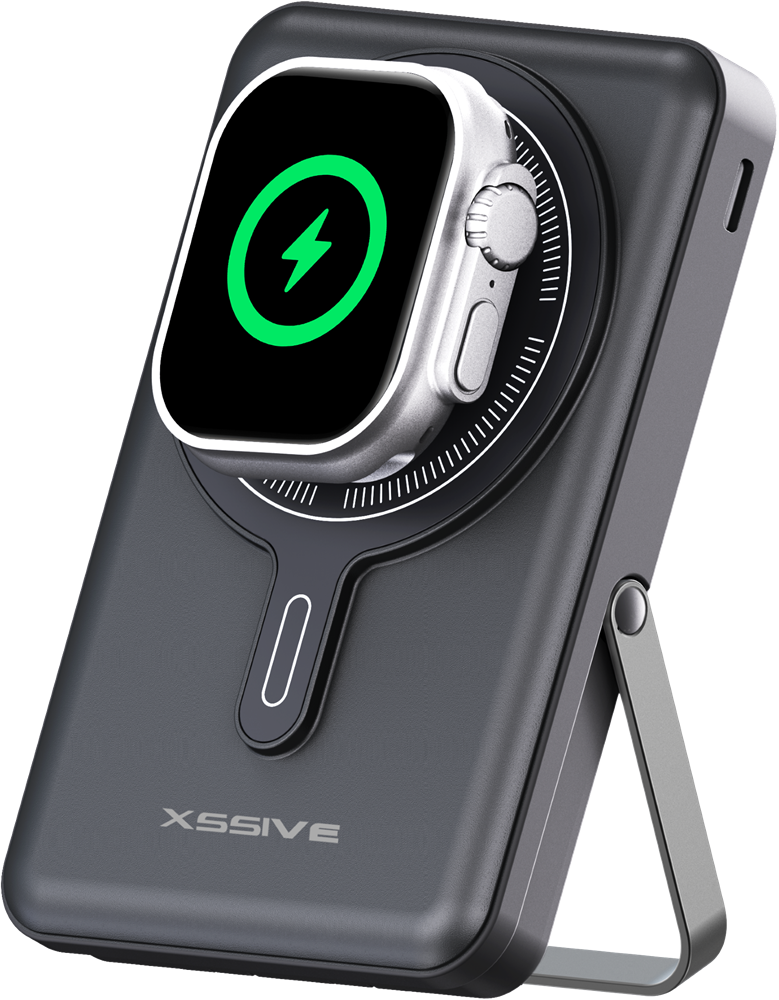Xssive 3in1 Magnetic 15W Powerbank incl. Cable 10000mAh XSS-PB53B - Black-2