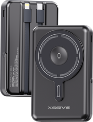 Xssive 3in1 Magnetic 15W Powerbank incl. Cable 10000mAh XSS-PB53B - Zwart