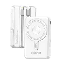 Xssive 3in1 Magnetic 15W Powerbank incl. Cable 10000mAh XSS-PB53W - White