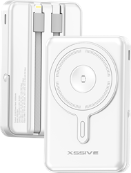 Xssive 3in1 Magnetic 15W Powerbank incl. Cable 10000mAh XSS-PB53W - White