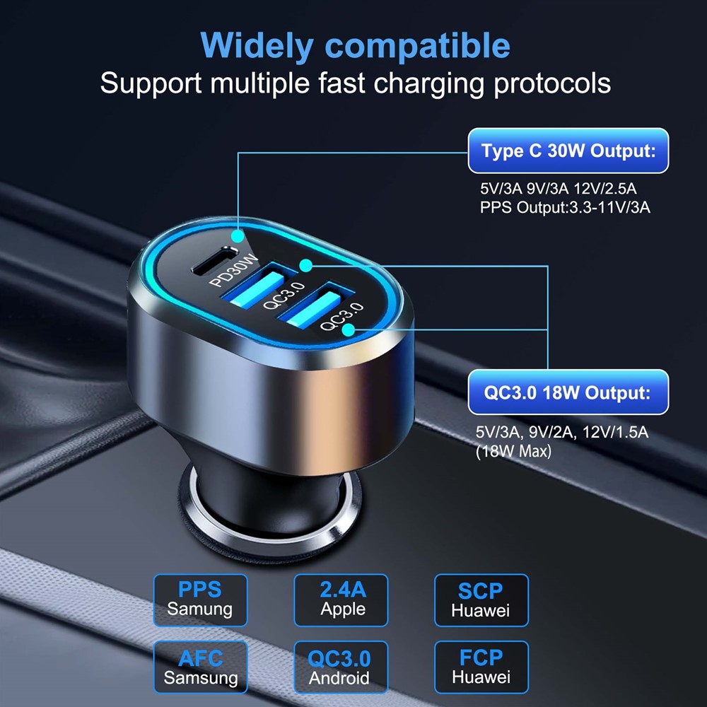 Xssive Fast Car Charger PD48W Ultra XSS-CC35 - Zwart-3