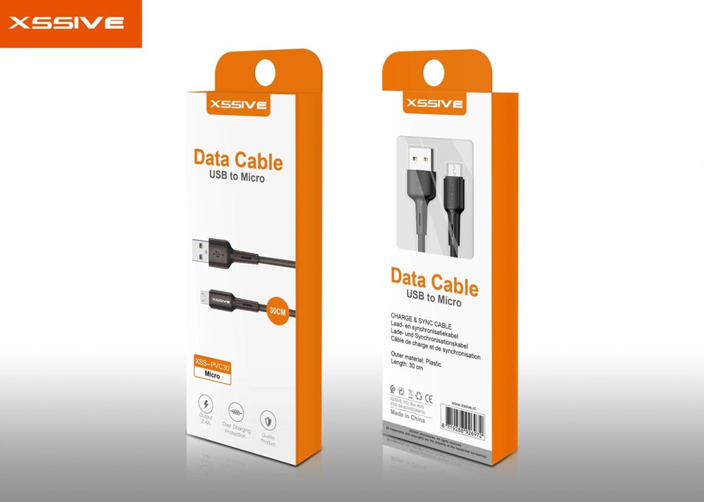 Xssive Micro USB Cable 30cm XSS-PVC30M-3