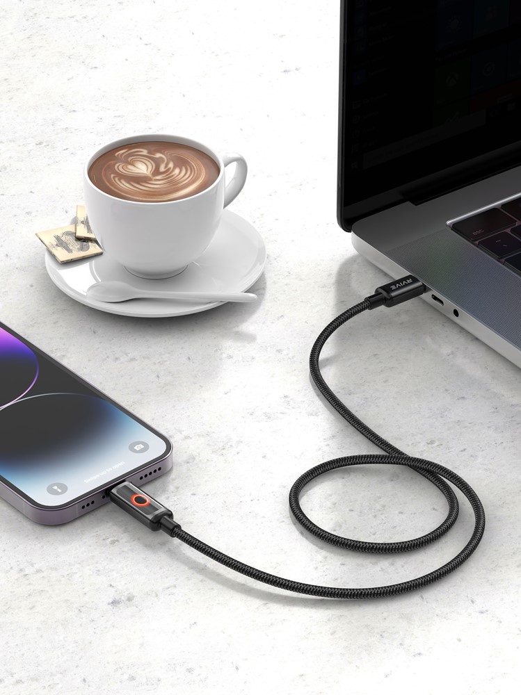 Rvive 30W USB-C to 8-Pin Smart Auto-Disconnect Cable RVI-AD1M CL-2