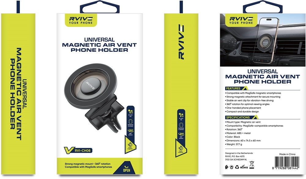 Rvive Universal Magnetic Air Vent Phone Holder RVI-CH08-2
