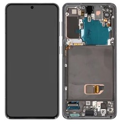 LCD Display Service Pack Galaxy S21 G991 GH82-24716A (no Camera) - Black