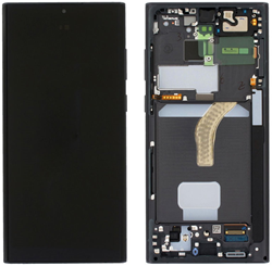 LCD Display Service Pack Galaxy S22 Ultra S908B GH82-27489A - Black
