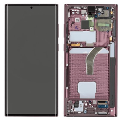 LCD Display Service Pack Galaxy S22 Ultra S908B GH82-27489B - Burgundy