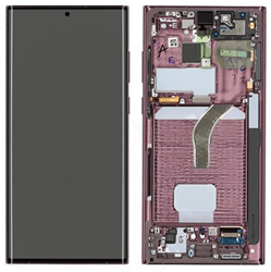 LCD Display Service Pack Galaxy S22 Ultra S908B GH82-27489B - Burgundy