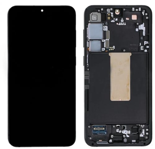 LCD Display Service Pack Galaxy S23 G911 with Frame GH82-30480A - Zwart