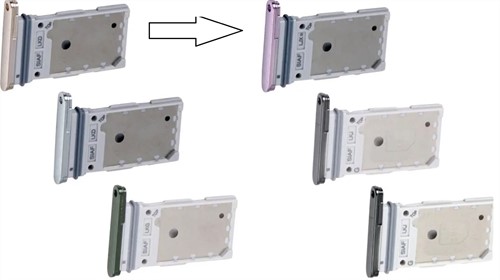 Galaxy S23/S23 Plus - Sim Tray - Paars