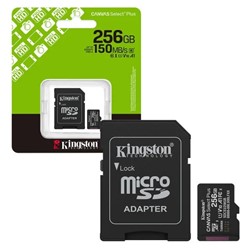 Kingston MicroSD + Adapter 256GB Class 10