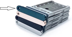 Galaxy S22 / S22 Plus - Simcard Tray - Blauw