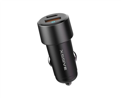 Xssive 85W PD+QC3.0 Fast Car Charger XSS-CC45 - Zwart