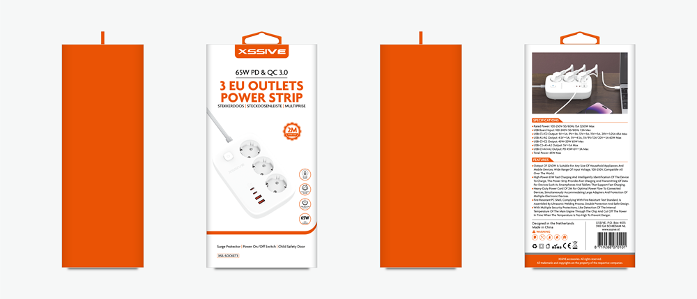 Xssive 65W Power Socket PD&QC3.0 XSS-SOCKET3-2