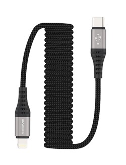 Xssive Spring Stretchable Cable Type-C to iPhone 1.5m XSS-SC-CL