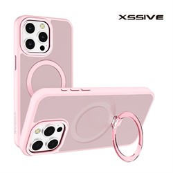 Xssive Back Case for Magsafe Ronde Stand iPhone 14 Pro Max - Pink