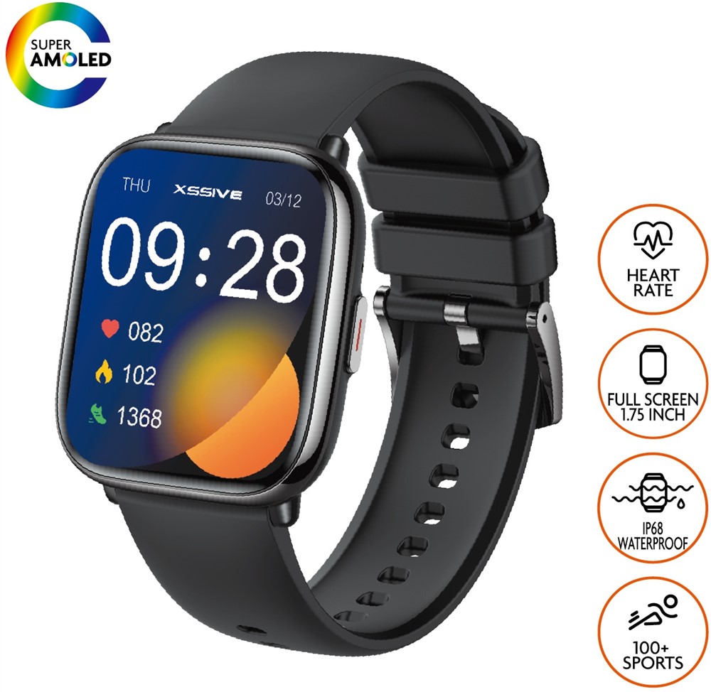 Xssive Smart Watch XSS-SW9B - Zwart