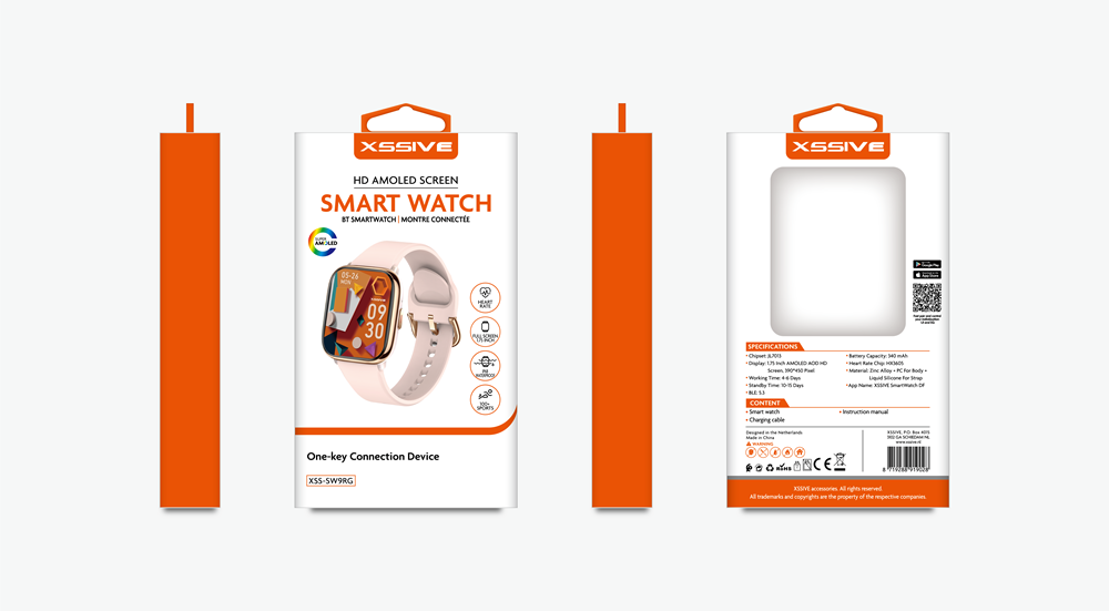 Xssive Smart Watch XSS-SW9RG - Rose Goud-2