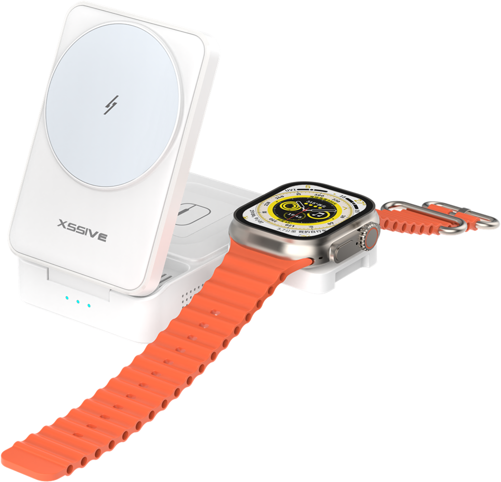 Xssive 3in1 Magnetic Induction Wireless Charger XSS-STAND12 -White-2