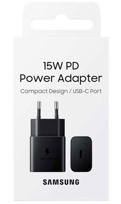 Samsung 15W PD Adapter EP-T1510 - Zwart (met verpakking)