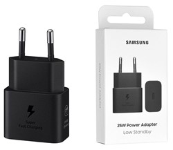 Samsung 25W Power Adapter USB-C EP-T2510NBEGWW - Zwart (met verpakking)