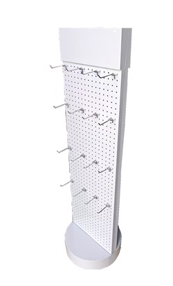 Product Display Stand with hooks N21A+B - White