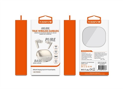 Xssive Wireless Earbuds XSS-TWS14W - Cream-2