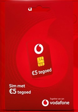 Vodafone Prepaid Simkaart 