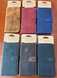 Wachikopa Leather Book Case iPhone 14 Plus - Rood