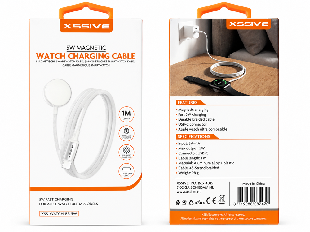 Xssive 5W Magnetic Charging Cable for Apple Watch XSS-WATCH-BR 5W-3
