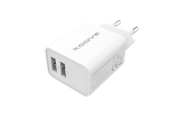 Xssive Duo USB Charger+Cable Micro 2.1A XSS-AC54-M - Wit