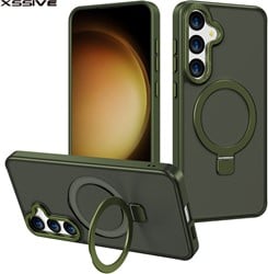 Xssive Back Case voor Magsafe with Stand Galaxy S24FE - Groen
