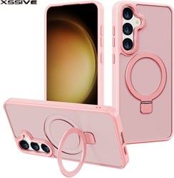 Xssive Back Case voor Magsafe Ronde Stand Galaxy S24FE - Pink