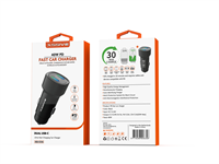 Xssive 40w PD Fast Car Charger XSS-CC42 - Black-2