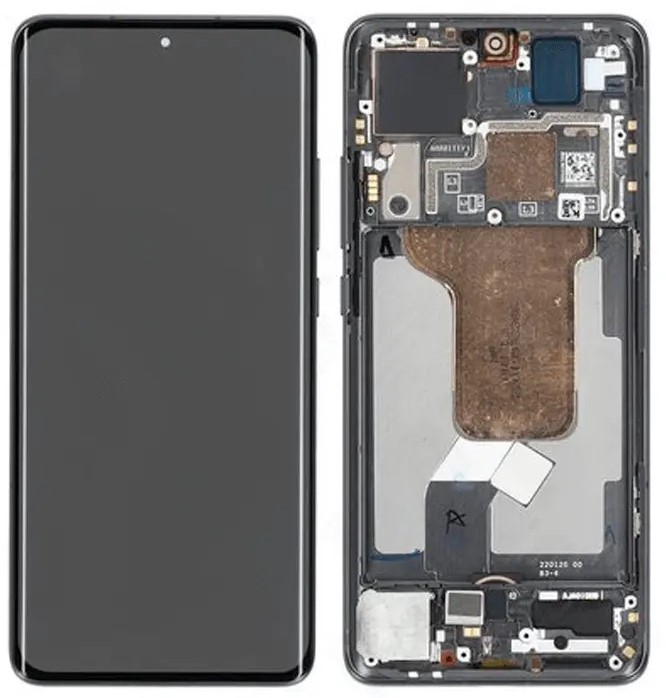LCD Display Service Pack Xiaomi 12 (2022) with Frame - Black
