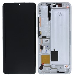 LCD Display Service Pack Xiaomi Mi Note10/Note 10 pro (2019) with Frame - Wit