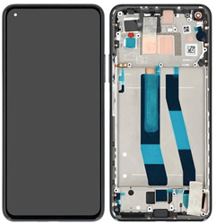 LCD Display Service Pack Xiaomi Mi 11 Lite 4G with Frame - Black