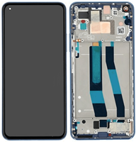 LCD Display Service Pack Xiaomi Mi 11 Lite 4G with Frame - Blue