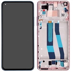 LCD Display Service Pack Xiaomi Mi 11 Lite 4G with Frame - Pink