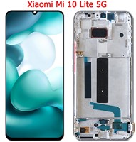 LCD Display Service Pack Xiaomi Mi 10 Lite 5G (2020) with Frame - Tarnish