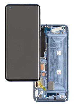 LCD Display Service Pack Xiaomi Mi 10T Lite 5G with Frame - Zwart