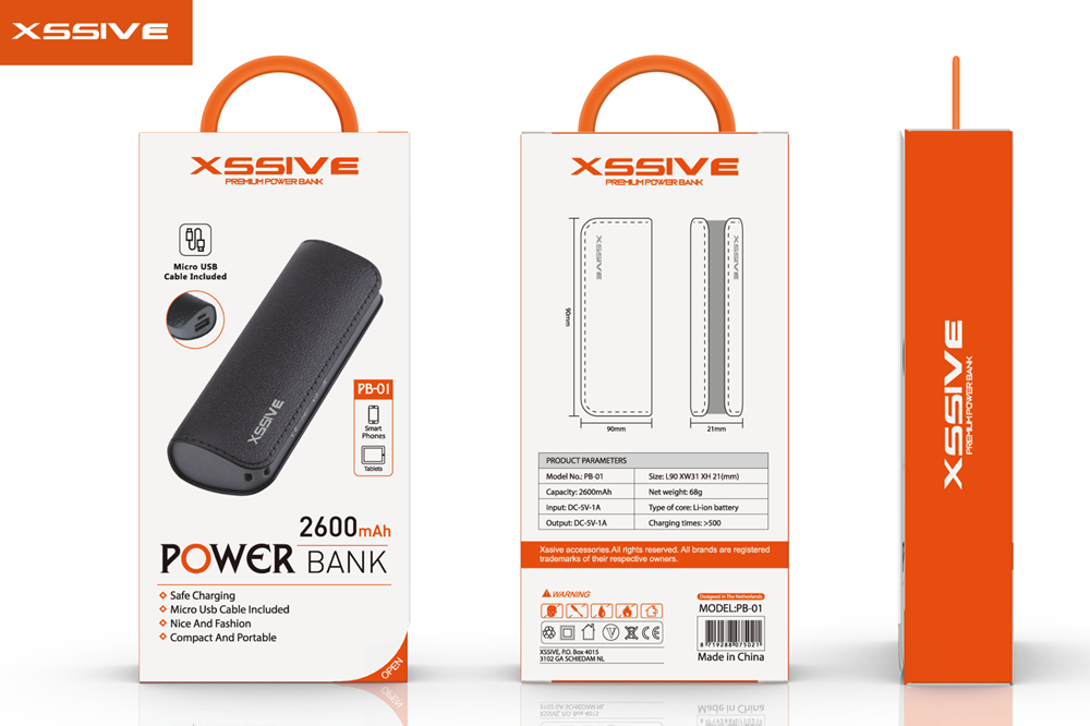 Xssive Powerbank 2600mAh XSS-PB01-2