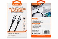 Xssive Braided 100W USB-C to USB-C Cable 3m XSS-BR-CC-B-3M - Black-2