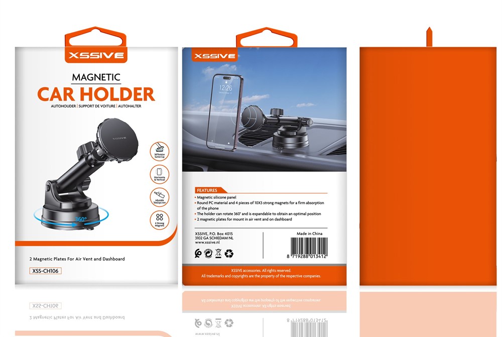 Xssive Magnetic Car Holder XSS-CH106-3